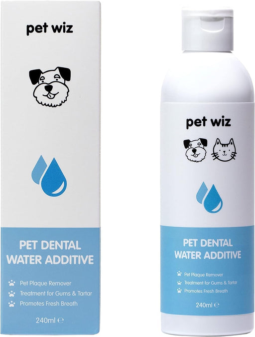 Aditivo dentário para água, para cães e gatos: removedor de placa, tratamento para gengivas e tártaro, promove a respiração fresca (240 ml) - PetDoctors - Loja Online