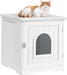 Caixa de Areia para gatos com porta de entrada 48,5 x 51 x 51,5 cm, (cinzento ou branco) - PetDoctors - Loja Online