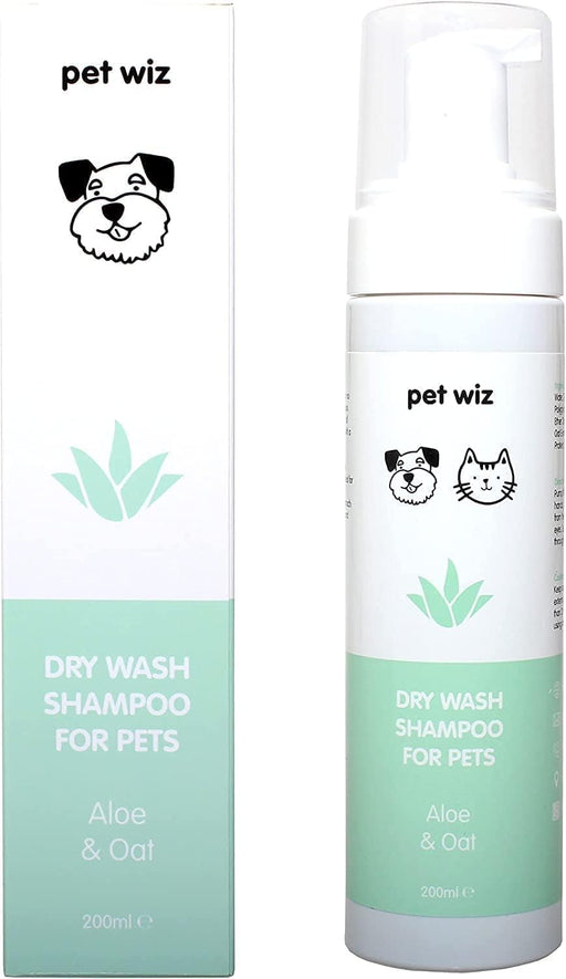 Shampoo de lavagem a seco para animais de estimação - Suavizante e desodorizante, ingredientes naturais, secagem rápida e não é necessário enxaguar - Aloé e aveia - PetDoctors - Loja Online