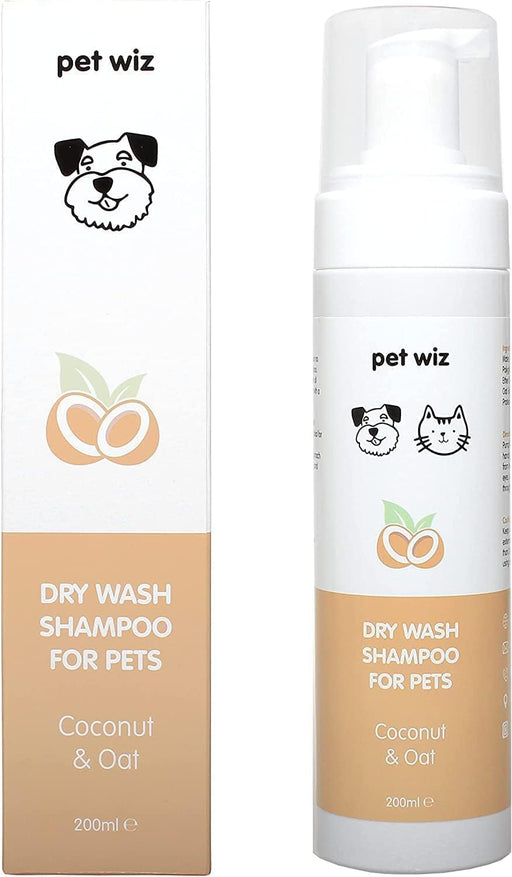 Shampoo de lavagem a seco para animais de estimação - Suavizante e desodorizante, ingredientes naturais, secagem rápida e não é necessário enxaguar - Côco e aveia - PetDoctors - Loja Online