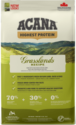 Acana Highest Protein Dog Grasslands | 6 kg | 11 kg - PetDoctors - Loja Online