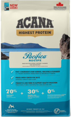 Acana Highest Protein Dog Pacifica | 2 kg | 6 kg | 11,4 kg - PetDoctors - Loja Online