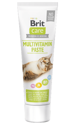 Brit Care Cat Paste Multivitamin | 100 g - Alimento Complementar para Gatos Adultos - PetDoctors - Loja Online
