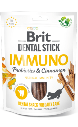 Brit Care Dental Stick with Immuno Probiotics & Cinnamon | 7 sticks - PetDoctors - Loja Online