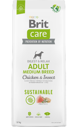 Brit Care Dog Sustainable Adult Medium Breed | Chicken & Insect | 3 kg | 12 kg - PetDoctors - Loja Online