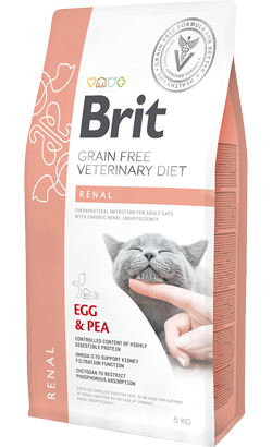 Brit Veterinary Diet Cat Renal Grain-Free Egg & Pea - Insuficiência Renal, Para Gatos - PetDoctors - Loja Online