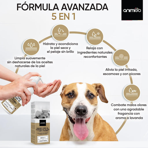 Champô cães e gatos anti-comichões. com óleo de côco e aloé vera (500 ml) - gel hidratante de banho com lavanda, camomila, aveia - PetDoctors - Loja Online
