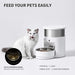 ❤️❤️ Comedouro Automático Inteligente para 🐶 Cães ou 🐱 Gatos, com Tigela Giratória Automática ❤️❤️ Controlo de Porções programável de 5 a 200 g por refeição 3 litros - PetDoctors - Loja Online