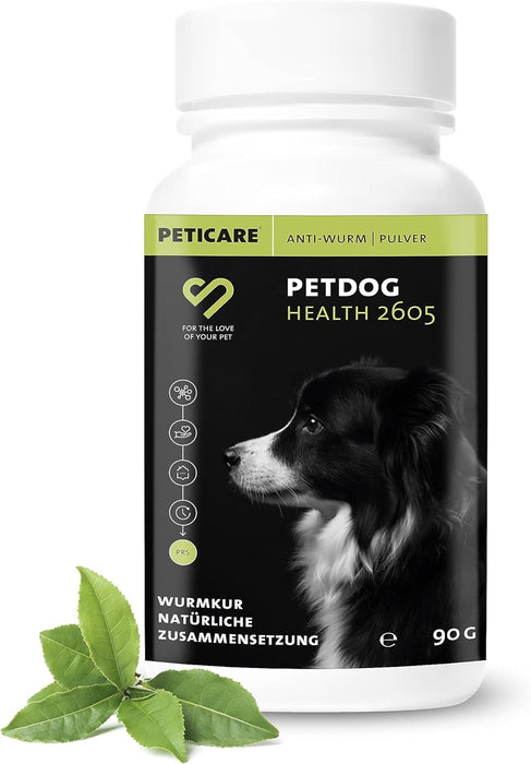 Desparasitante interno - antiparasitas para cães, 100% natural, com curcuma e tomilho, contra vermes interestinais - Peticare - PetDoctors - Loja Online