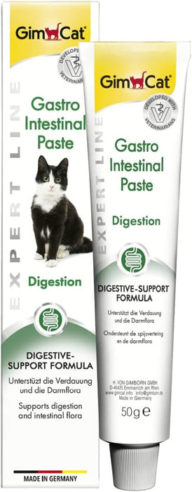 GimCat EXPERT LINE Gastro intestinal, pasta funcional para gatos - proteção do sistema digestivo, favorece a saúde intestinal, tem um efeito prebiótico - 1 tubo (1 x 50 g) - PetDoctors - Loja Online