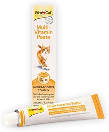 GimCat Multi-vitamina pasta multivitaminas - snack saudável para gatos que ativa as defesas e fortalece o sistema imunitário - PetDoctors - Loja Online