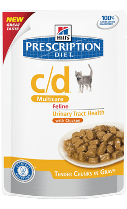 Hills Prescription Diet Feline c/d Multicare Chicken | Wet (Saqueta) | 12 Saquetas x 85 g - PetDoctors - Loja Online