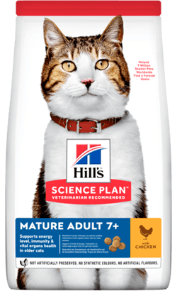 Hills Science Plan Mature Adult 7+ Cat with Chicken | 1,5 kg - PetDoctors - Loja Online
