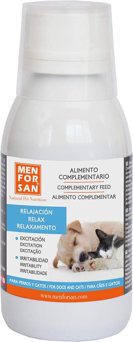 MENFORSAN RELAX Alimento complementar líquido para cães e gatos (120 ml) - PetDoctors - Loja Online