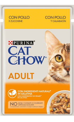 PURINA Cat Chow Adult Chicken & Courgette | Wet (Saqueta) | 26 Saquetas de 85 gramas - PetDoctors - Loja Online