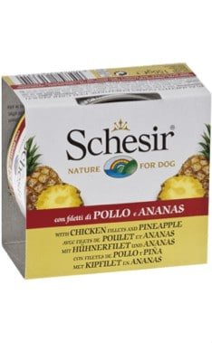 Schesir Dog: Filete de Frango com Ananas em Gelatina (150 Gramas) - PetDoctors - Loja Online