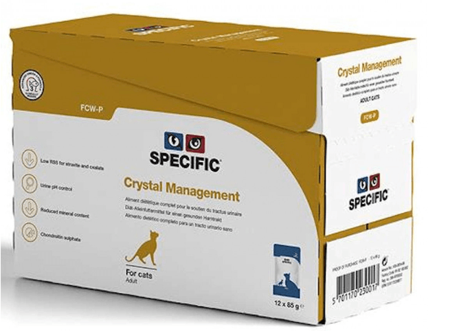 Specific Cat FCW-P Crystal Prevention - Caixa com 12 Embalagens de 85 gramas cada - PetDoctors - Loja Online