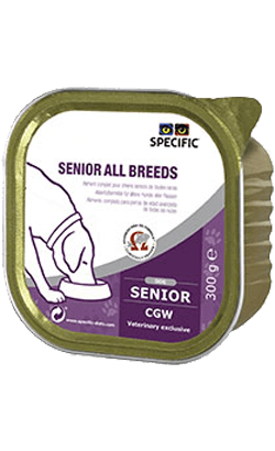 Specific Dog CGW Senior All Breeds | Wet (Terrina) - Caixa com 6 embalagens de 300 gramas cada - PetDoctors - Loja Online