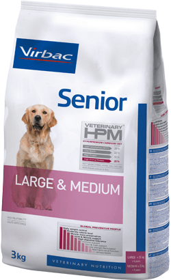 VIRBAC Veterinary HPM Senior Dog Large & Medium - Sacos de 3 e de 12 quilos - PetDoctors - Loja Online