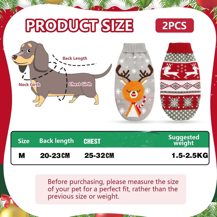 2 Camisolas Natalícias para Cães ou Gatos - PetDoctors - Loja Online
