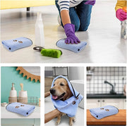 2 peças toalha de banho de microfibra absorvente para cão, gato, macio, confortável e de secagem rápida - PetDoctors - Loja Online