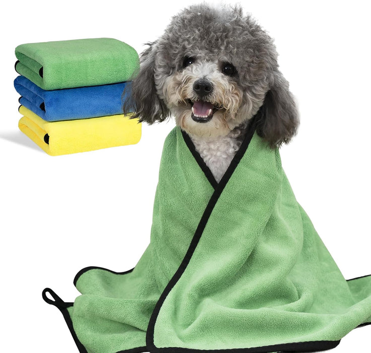 3 toalhas de secagem para cães, toalhas de banho super absorventes, toalhas de banho de secagem rápida para cachorros e gatos - PetDoctors - Loja Online