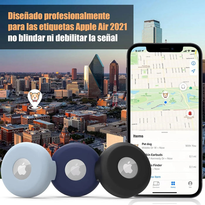 3 Unidades de Capa Protetora de Silicone, Impermeável, compatível com Apple Airtag - PetDoctors - Loja Online