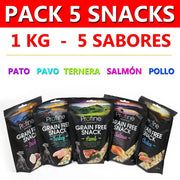 5 Pacotes de Biscoitos, Snacks, Miminhos e Prémios, sem Cereais, para Cães de Todas as Raças - 1000 gramas - PetDoctors - Loja Online