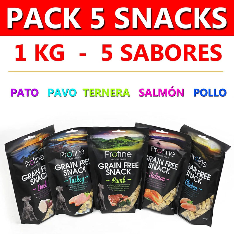 5 Pacotes de Biscoitos, Snacks, Miminhos e Prémios, sem Cereais, para Cães de Todas as Raças - 1000 gramas - PetDoctors - Loja Online