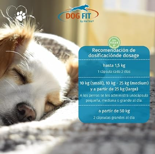 DOG FIT by PreThis® Complexo de Vitamina B para Cães Grandes, Vegan, sistema nervoso, incontinência, espondilose, tremores (a partir de 25 kg)