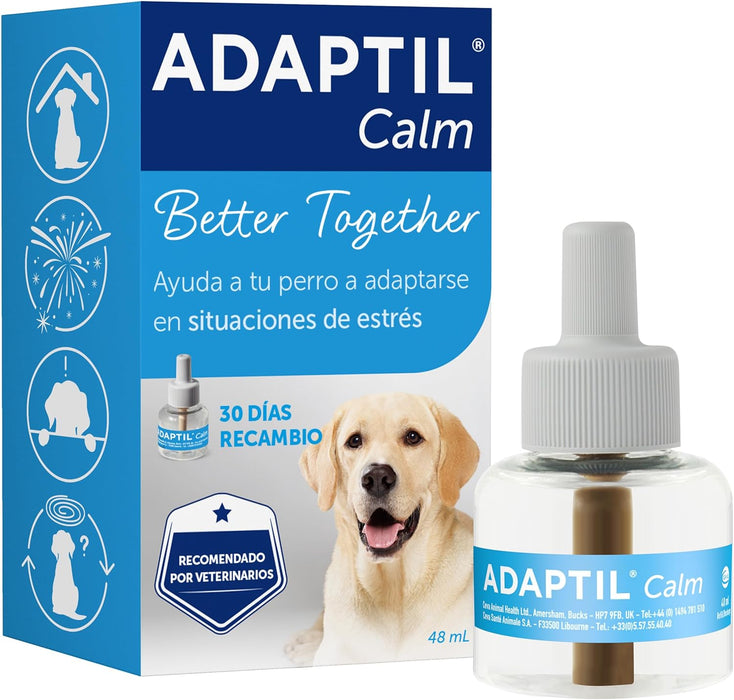 ADAPTIL Calm, anti - stress para cães (medos, ruídos fortes), apenas para casa - recarga 48 ml - PetDoctors - Loja Online