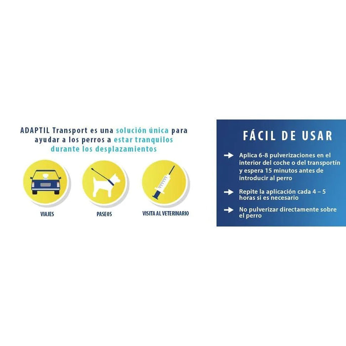 Adaptil Transport - Anti - stress para cães - viagens, transporte - spray 60 ml - PetDoctors - Loja Online