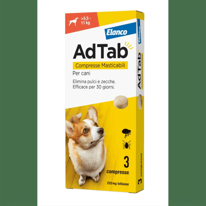 AdTab Cão Comprimido Antiparasitário | Pulgas e Carraças - Proteção 90 Dias Caixa com 3 comprimidos - PetDoctors - Loja Online