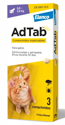 AdTab Gato - caixa com 3 comprimidos - PetDoctors - Loja Online