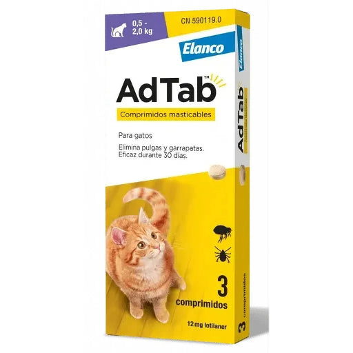 AdTab Gato - caixa com 3 comprimidos - PetDoctors - Loja Online