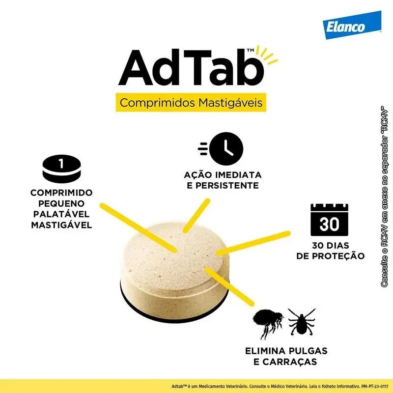 AdTab Gato - caixa com 3 comprimidos - PetDoctors - Loja Online