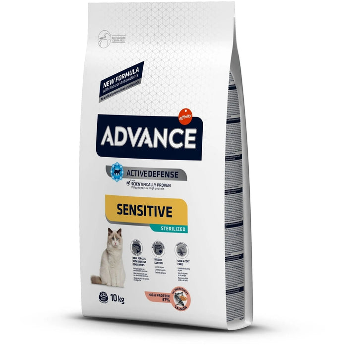 Advance Cat Sterilised Sensitive | Salmão e Cevada (Salmon & Barley) - Para Gatos Esterilizados - PetDoctors - Loja Online