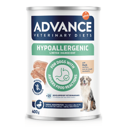 Advance Vet Dog Hypoallergenic Duck | Wet (Lata) | 400 g - PetDoctors - Loja Online