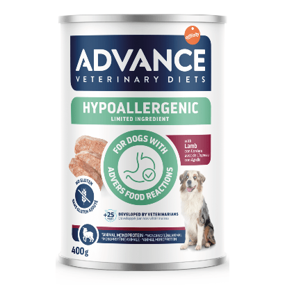 Advance Vet Dog Hypoallergenic Lamb | Wet (Lata) | 400 g - PetDoctors - Loja Online