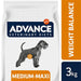 Advance Veterinary Diets Weight Balance Medium Maxi - Alimentação para Cães de Raças Médias e Grandes com Problemas de Excesso de peso - Pack de 3 x 3kg - Total 9kg - PetDoctors - Loja Online