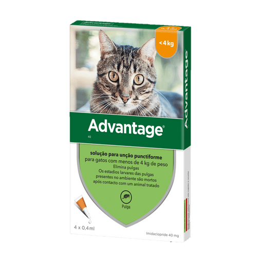 Advantage Gato - Caixa com 4 pipetas - PetDoctors - Loja Online