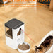 Alimentador automático para gatos com câmera de vigilância, dispensador de ração de 4 litros com programa de alimentação personalizado, gravação de voz de 15 segundos, alimentação dupla e brinquedo a laser. - PetDoctors - Loja Online