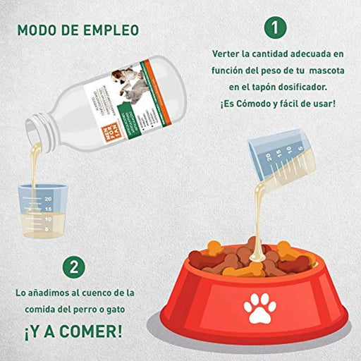 Alimento complementar líquido para cães e gatos para as articulações | MENFORSAN | Suplemento que melhora problemas e infeções articulares (120 ml) - PetDoctors - Loja Online