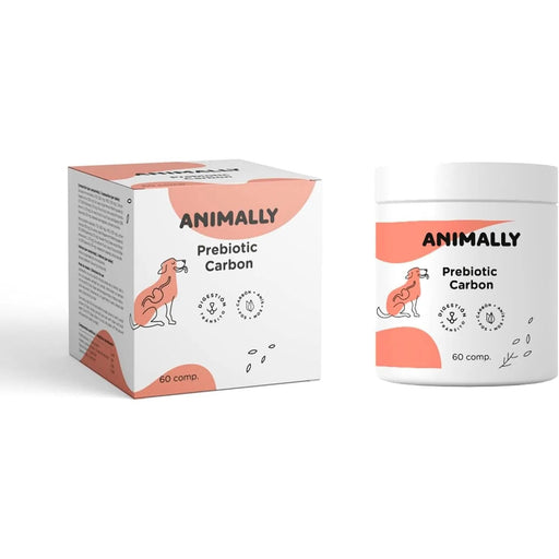 Animally Prébiotico Carvão Ativado - 60 comprimidos - Saúde digestiva - Prebióticos para cães - PetDoctors - Loja Online