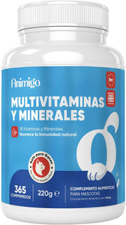 Animigo Multivitaminas e Minerais para gato: 18 vitaminas e minerais para apoio imunológico, pele, pêlo e articulações- embalagem 120 biscoitos mastigáveis - PetDoctors - Loja Online