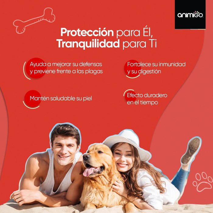 Antiparasitário em pó para cães e gatos, com sabor a frango, proteção natural formulado com ingredientes naturais, vitaminas grupo B e zinco (100 gramas) - PetDoctors - Loja Online