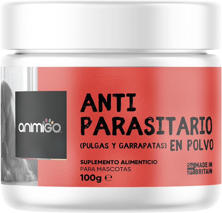 Antiparasitário em pó para cães e gatos, com sabor a frango, proteção natural formulado com ingredientes naturais, vitaminas grupo B e zinco (100 gramas) - PetDoctors - Loja Online