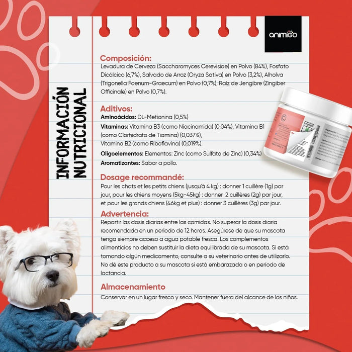 Antiparasitário em pó para cães e gatos, com sabor a frango, proteção natural formulado com ingredientes naturais, vitaminas grupo B e zinco (100 gramas) - PetDoctors - Loja Online
