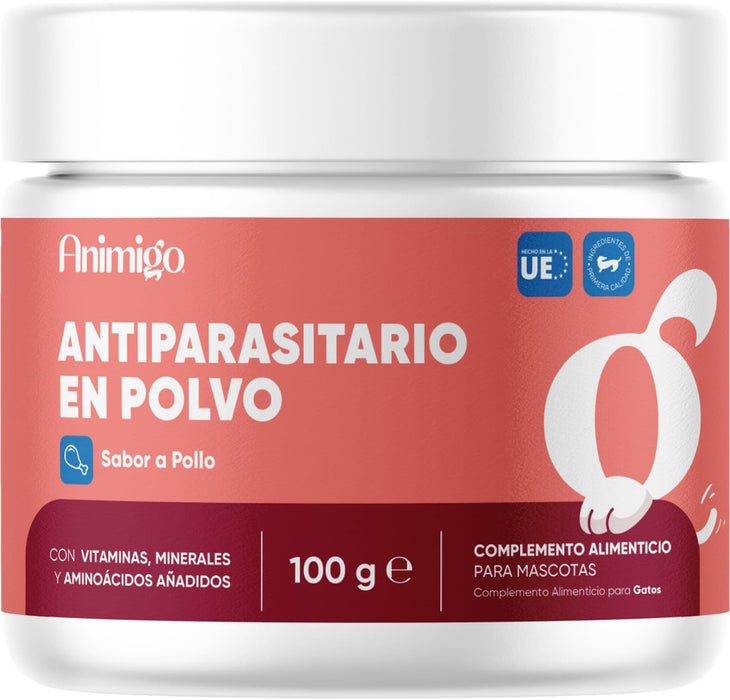 Antiparasitário em pó para gatos, proteção natural formulado com ingredientes naturais, vitaminas grupo B e zinco (100 gramas) - PetDoctors - Loja Online