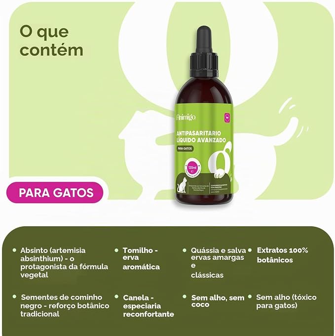 Antiparasitário interno para cães e gatos - 120 ml - solução líquida para desparasitação interna - PetDoctors - Loja Online